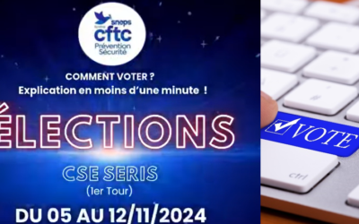 Élections CSE SERIS (1er Tour) du 05 au 12 novembre 2024