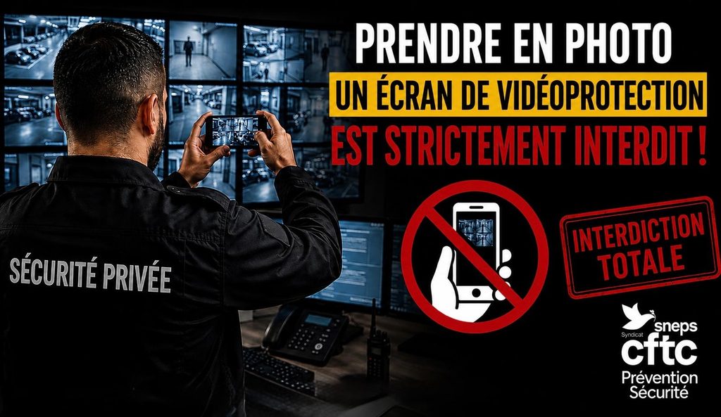 Vidéoprotection : photographier un écran avec son téléphone personnel peut constituer une faute grave