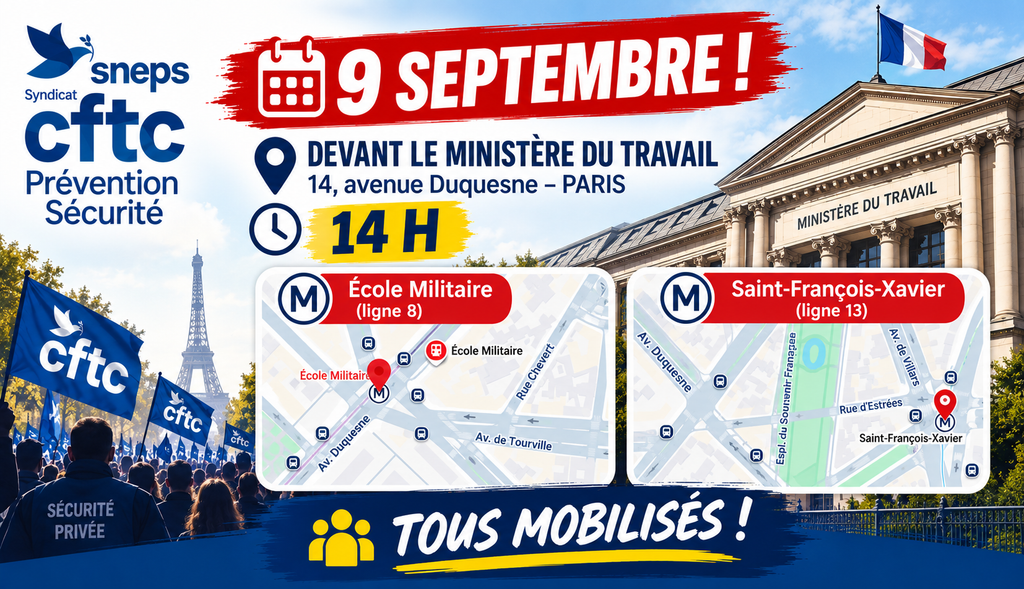 POUR NOS SALAIRES : MERCREDI 9 SEPTEMBRE, RDV À 14 H DEVANT LE MINISTÈRE DU TRAVAIL