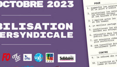 Info points de rassemblement pour la journée de mobilisation du 13 octobre.