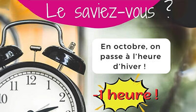 Attention au changement d&rsquo;heure. Ça tombe ce WE…