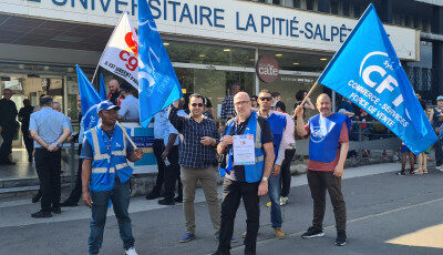 S3M site de la Salpêtrière, les agents toujours mobilisés.