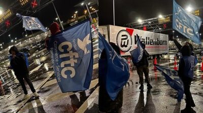 Mouvement de la section CHECKPORT devant le site FEDEX Roissy