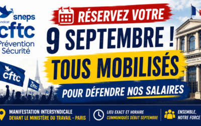 Le SNEPS-CFTC appelle à la mobilisation le 9 septembre !