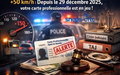 🚗 +50 km/h : depuis le 29 décembre 2025, votre carte professionnelle est en jeu !